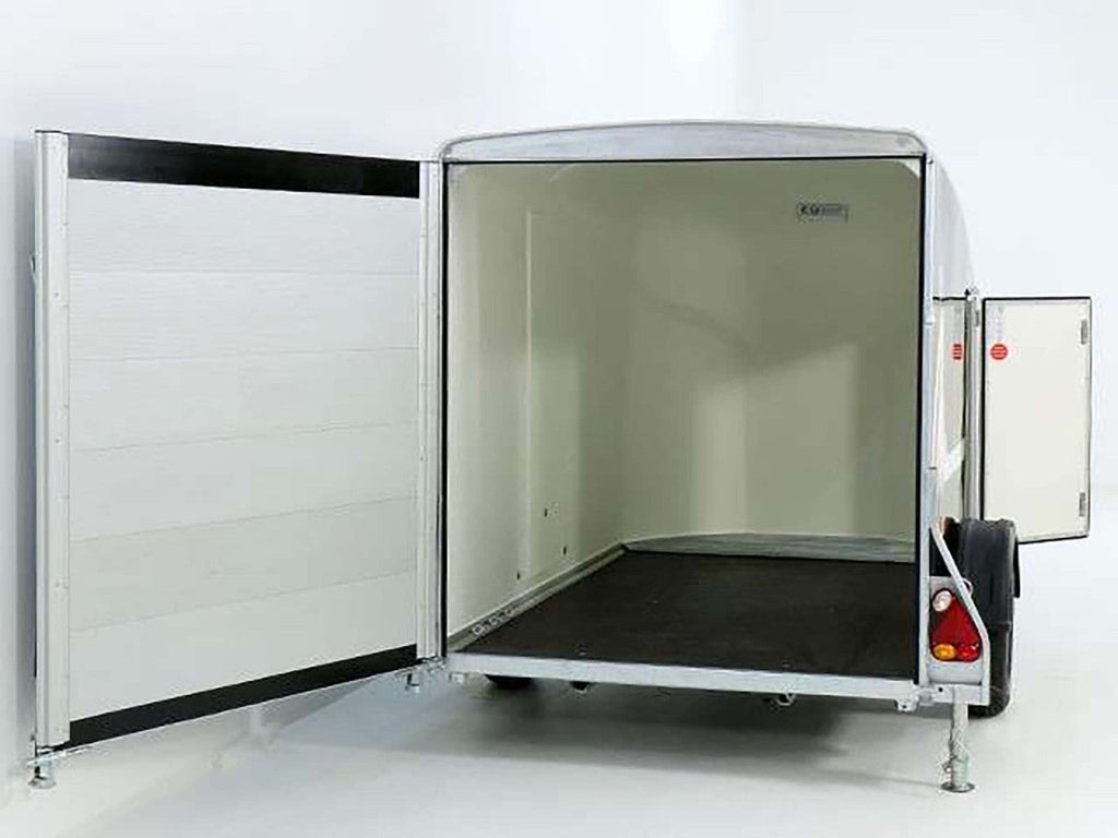 Debon Kofferanhänger Cargo 1300 Vollpoly 150x290cm H:160cm|Tür|schwarz-Neu
