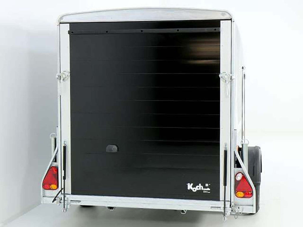 Debon Kofferanhänger Cargo 1300 Vollpoly 150x290cm H:160cm|Tür|schwarz-Neu