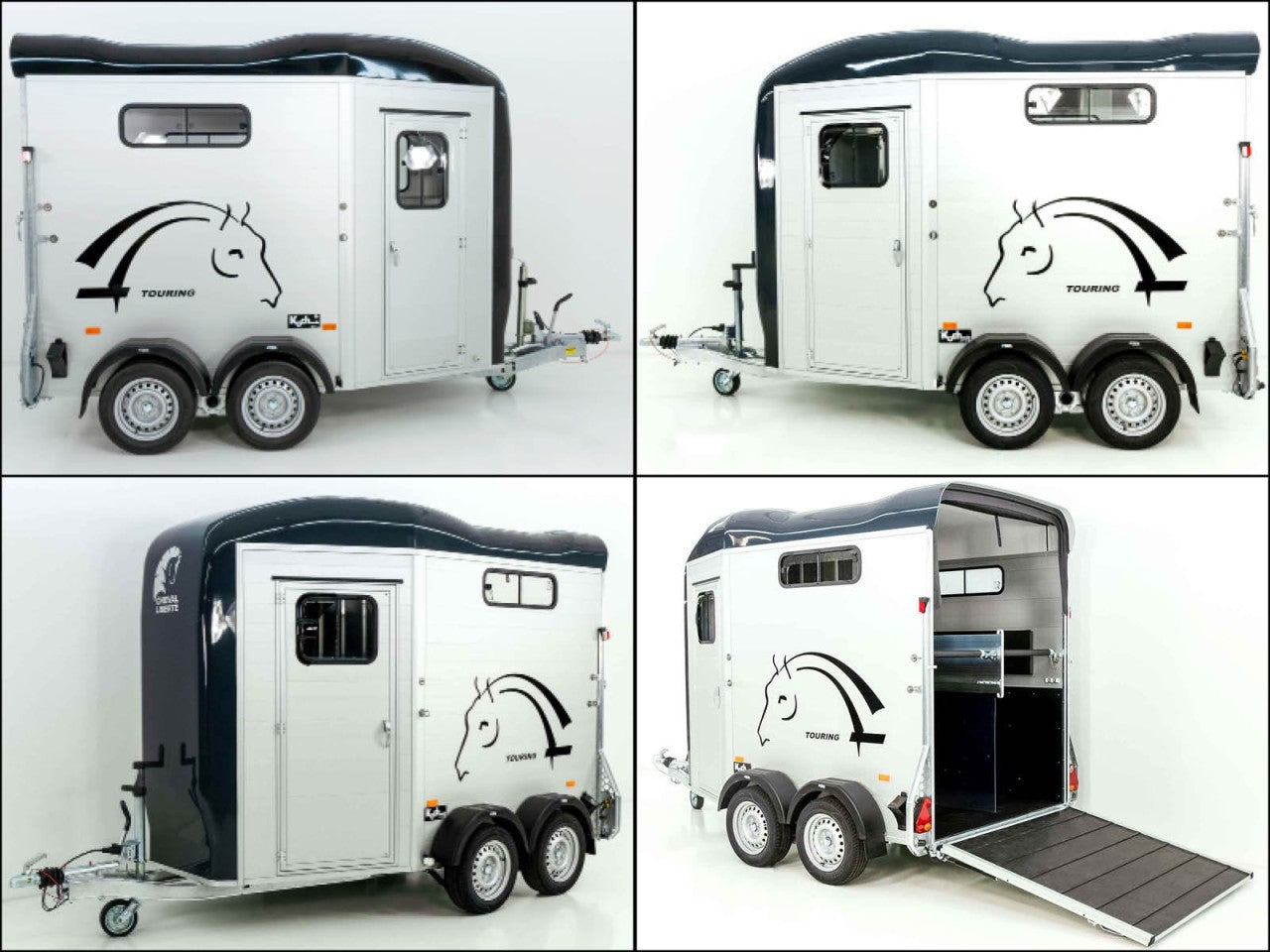Cheval Liberte Pferdeanhänger Touring Jumping|Pullman-Fahrwerk|Sattelkammer|schwarz-Neu