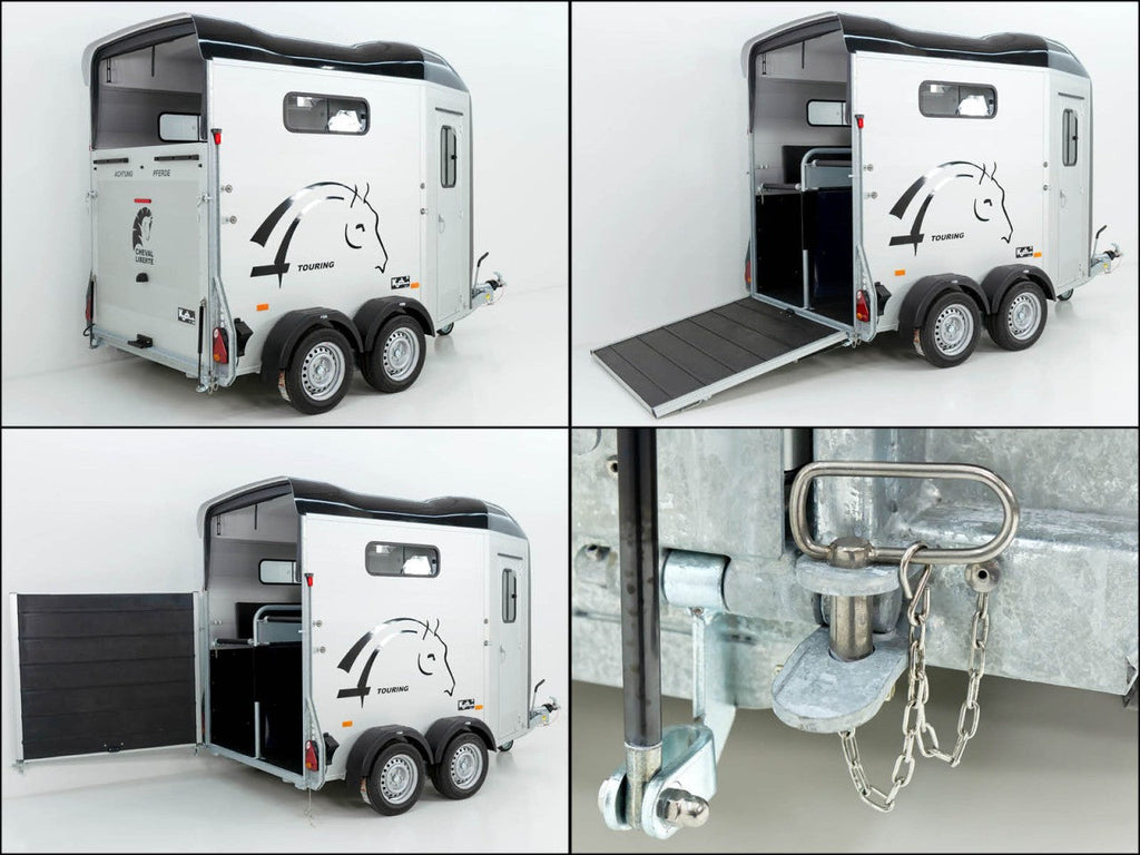 Cheval Liberte Pferdeanhänger Touring Jumping|Pullman-Fahrwerk|Sattelkammer|schwarz-Neu