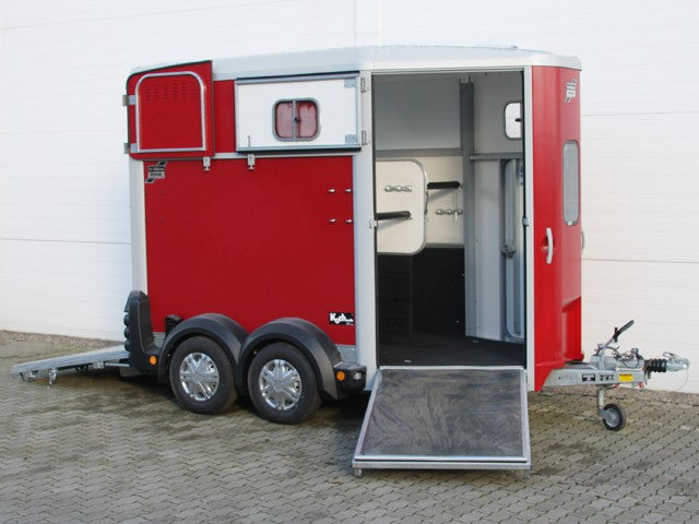 Ifor Williams Pferdeanhänger HB506|Frontausstieg|rot-Neu