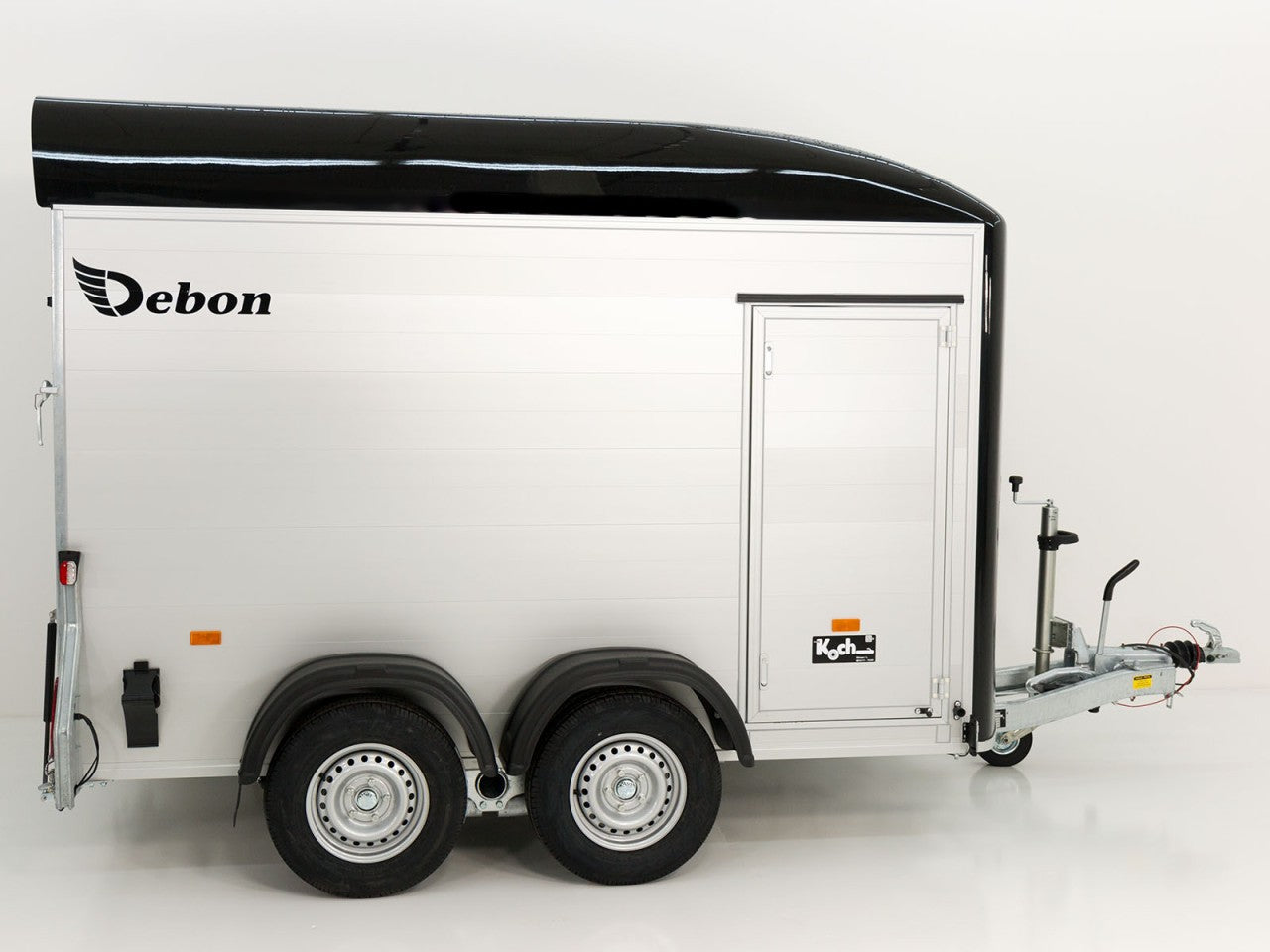 Debon Kofferanhänger C500 164x300cm H:200cm 2,6t|Alu|Polybug|Tür|schwarz-Neu