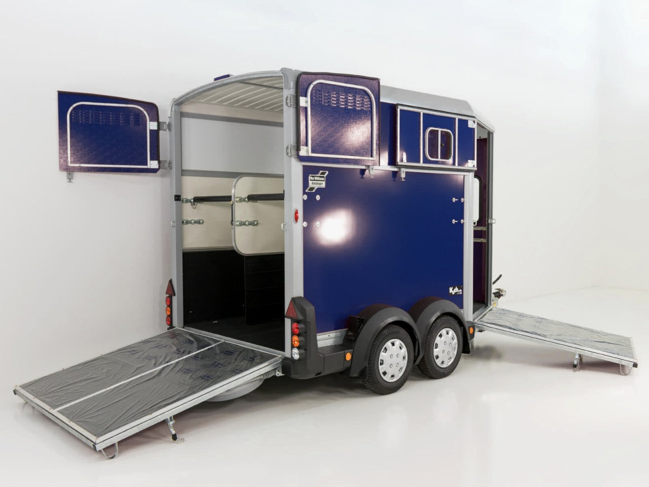 Ifor Williams Pferdeanhänger HB511|Heckklappen-Türkombination|blau-Neu