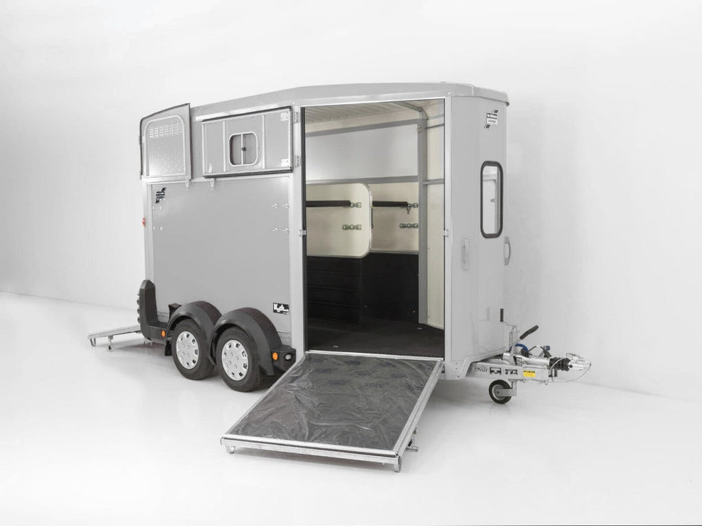Ifor Williams Pferdeanhänger HB511|Heckklappen-Türkombination|silber-Neu