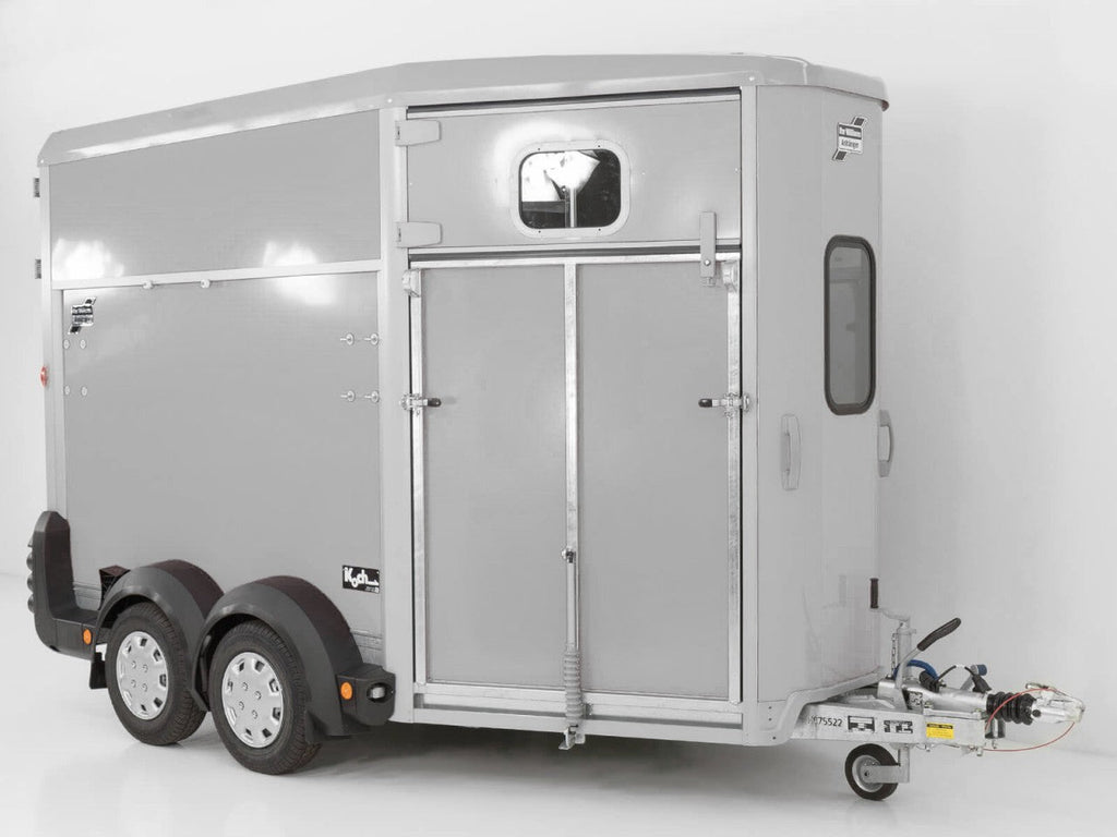 Ifor Williams Pferdeanhänger HB511|Heckklappen-Türkombination|silber-Neu