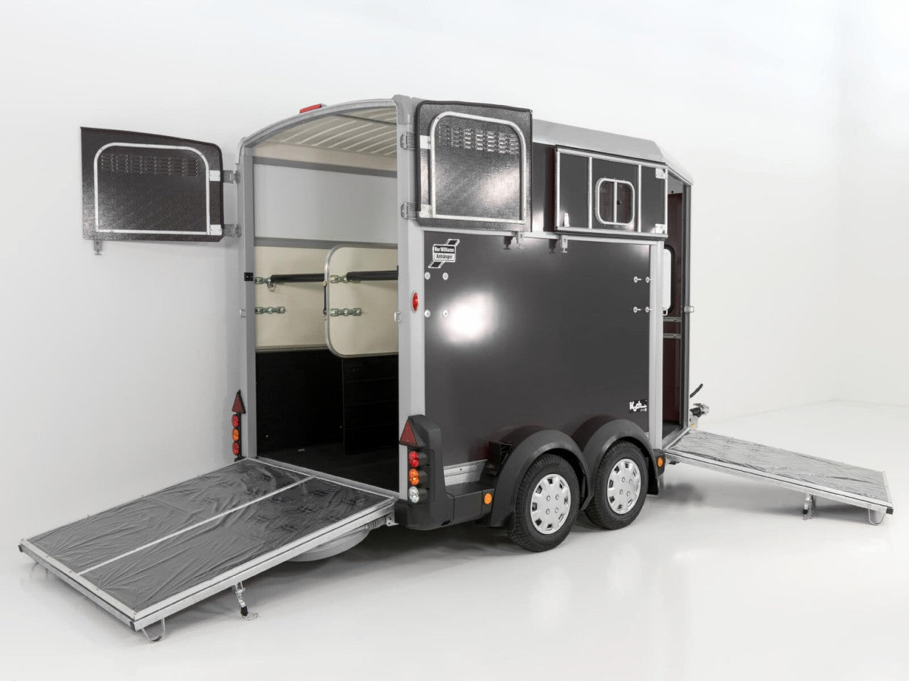 Ifor Williams Pferdeanhänger HB511|Heckklappen-Türkombination|anthrazit-Neu