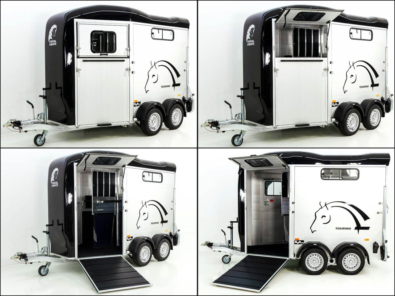 Cheval Liberte Pferdeanhänger Touring Country|Pullman-Fahrwerk| Frontausstieg| schwarz-Neu