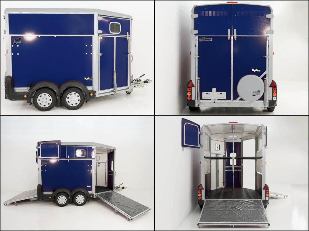 Ifor Williams Pferdeanhänger HB511|blau|Frontausstieg-Neu