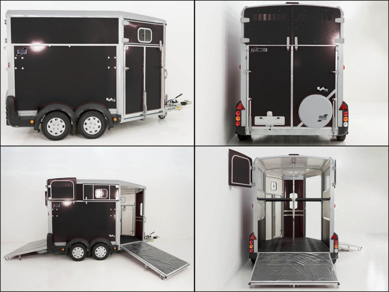 Ifor Williams Pferdeanhänger HB511|schwarz|Frontausstieg-Neu