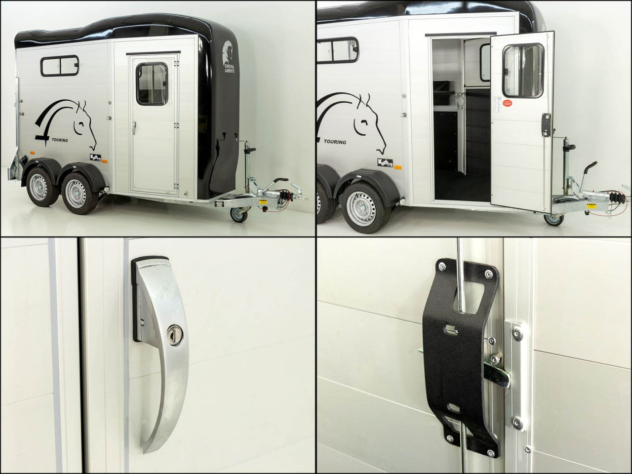 Cheval Liberte Pferdeanhänger Touring One 1,5er|Pullman-Fahrwerk|Frontausstieg|schwarz-Neu