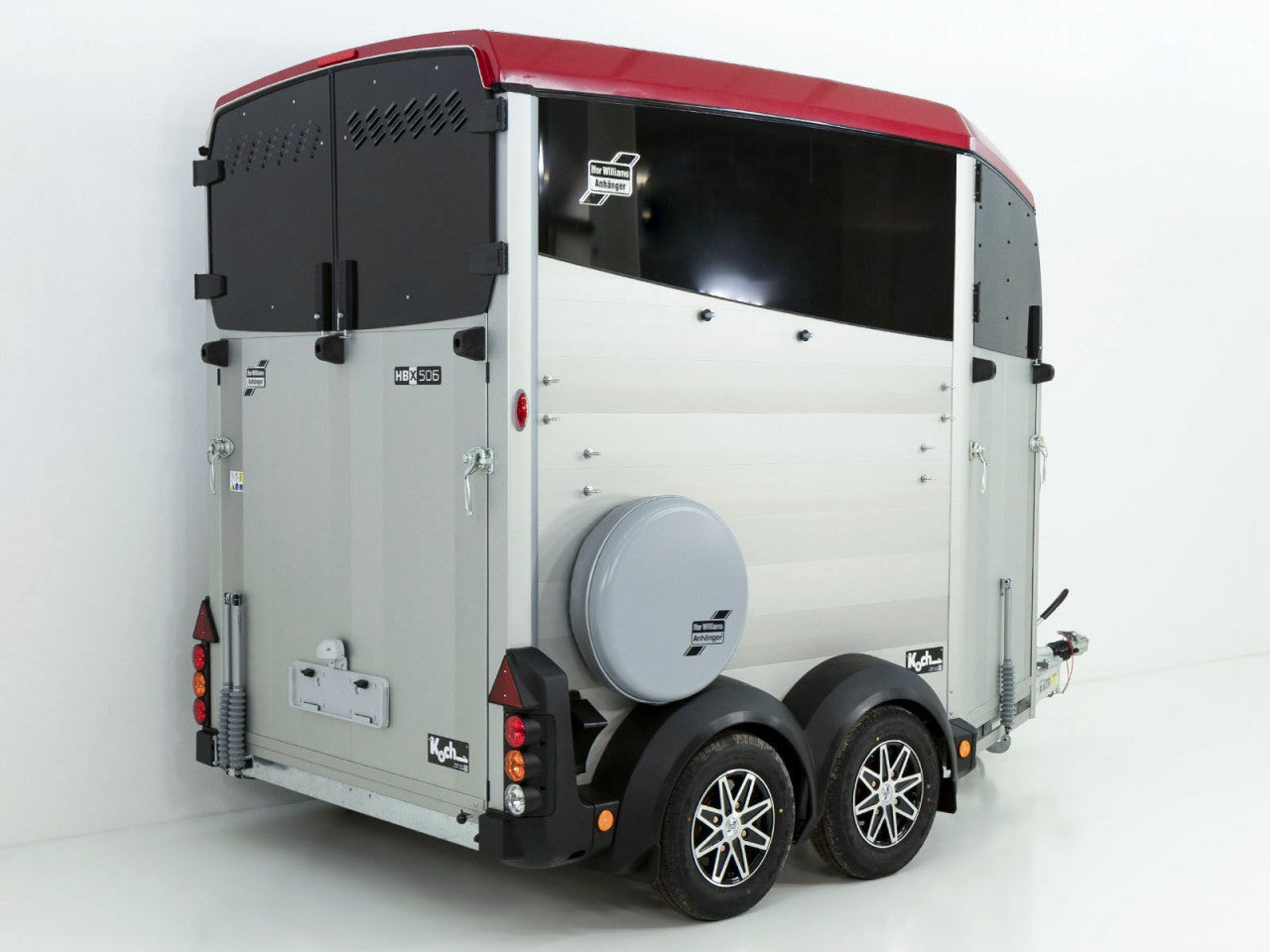 Ifor Williams Pferdeanhänger HBX 506|Frontausstieg|neues Modell|rot-Neu