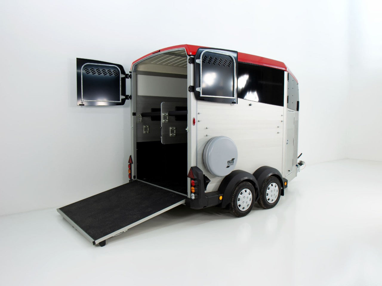 Ifor Williams Pferdeanhänger HBX 506|Sattelkammer|neues Modell|rot-Neu