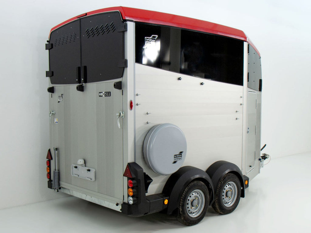Ifor Williams Pferdeanhänger HBX 511|Sattelkammer|neues Modell|rot-Neu