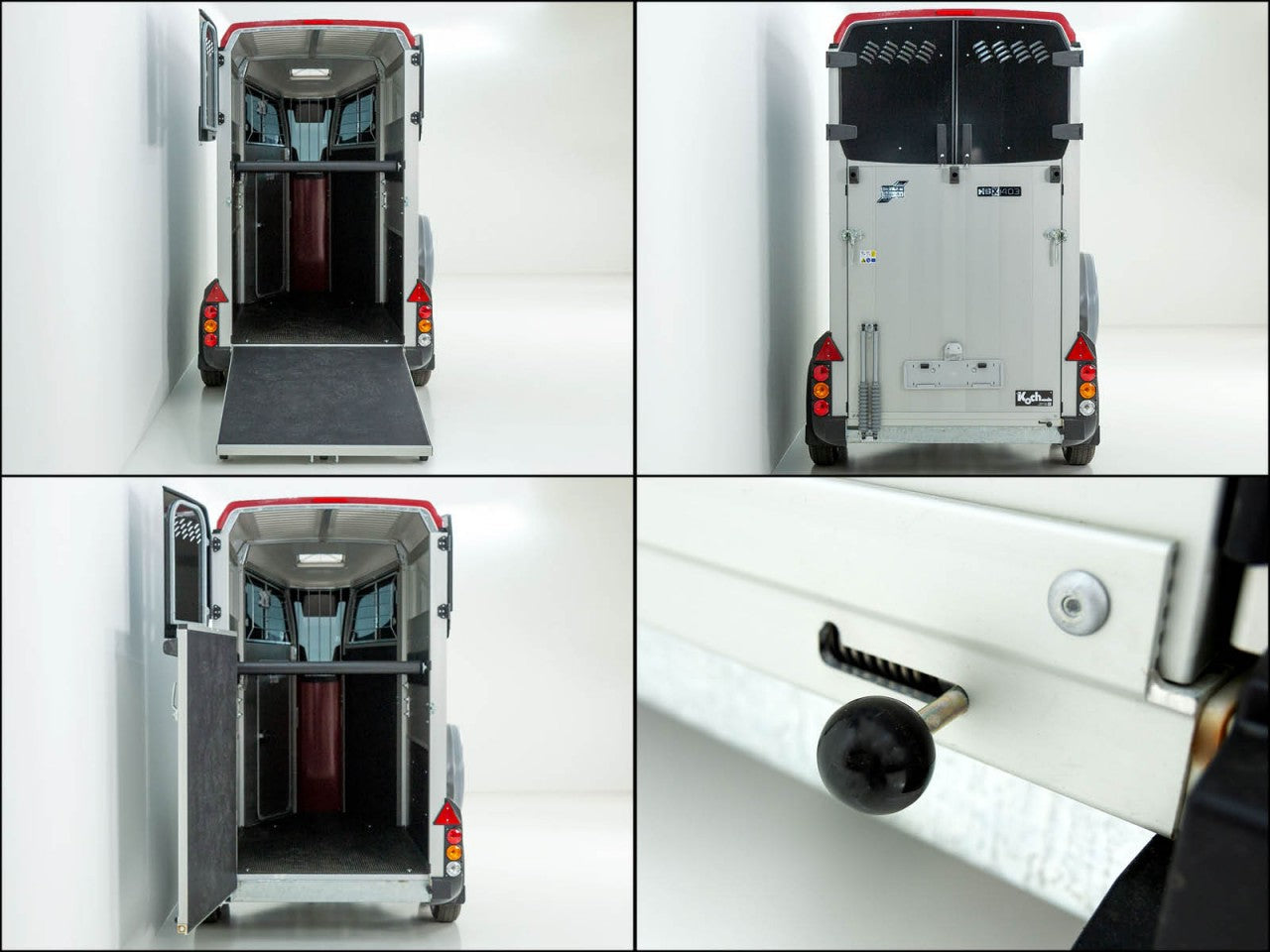 Ifor Williams Pferdeanhänger HBX 403|Frontausstieg|neues Modell|rot-Neu