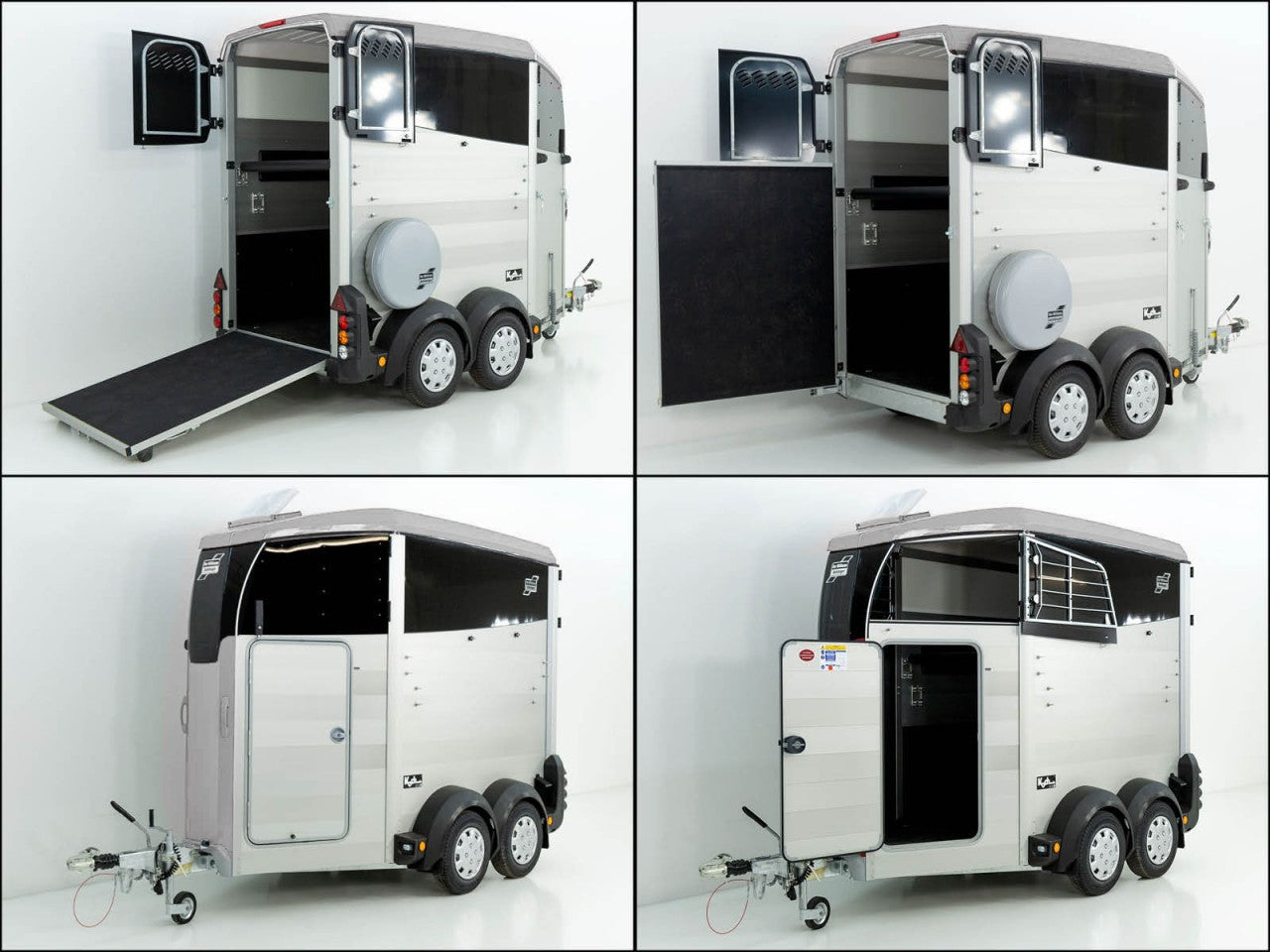 Ifor Williams Pferdeanhänger HBX 403|Frontausstieg|neues Modell|silber-Neu
