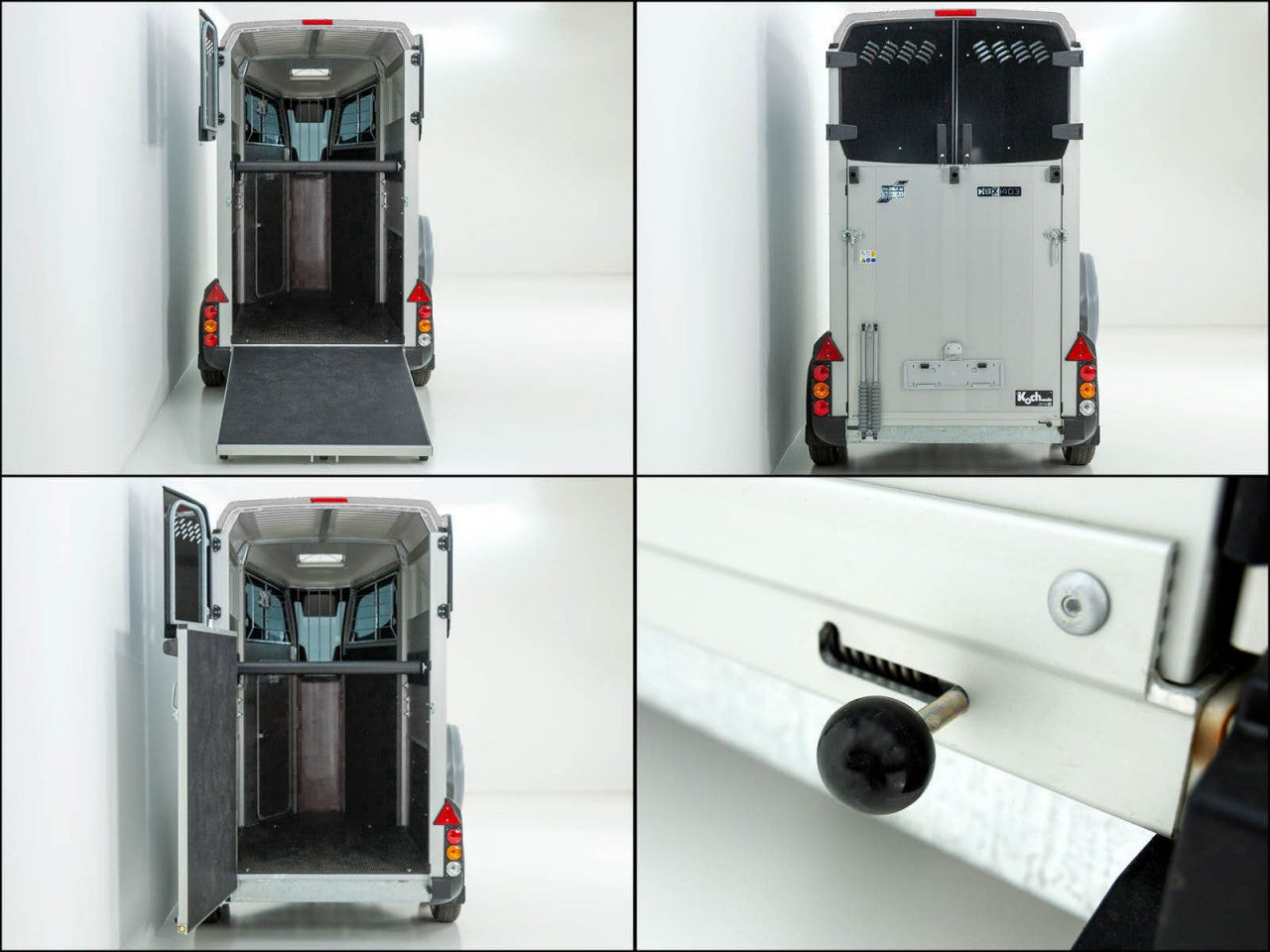 Ifor Williams Pferdeanhänger HBX 403|Frontausstieg|neues Modell|silber-Neu