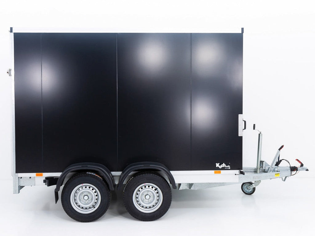 Vezeko Kofferanhänger 152x305cm Höhe:193cm 2,7t|Rampe|schwarz-Neu