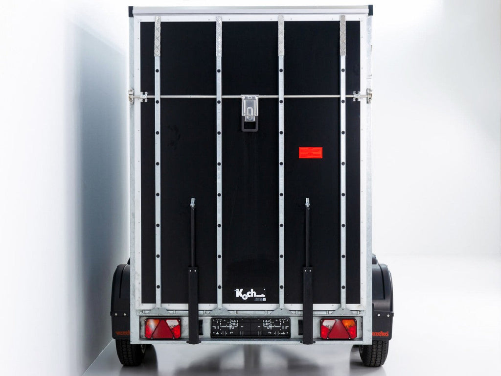 Vezeko Kofferanhänger 152x355cm Höhe:193cm 2,7t|Rampe|schwarz-Neu