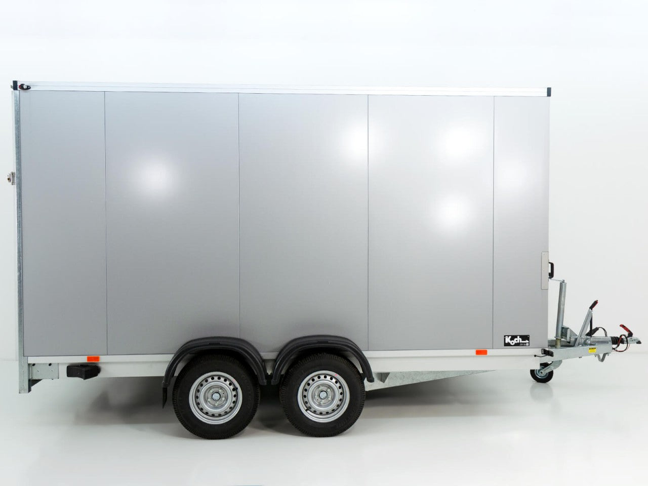 Vezeko Kofferanhänger 204x405cm Höhe:205cm 2,7t|Rampe|silber-Neu