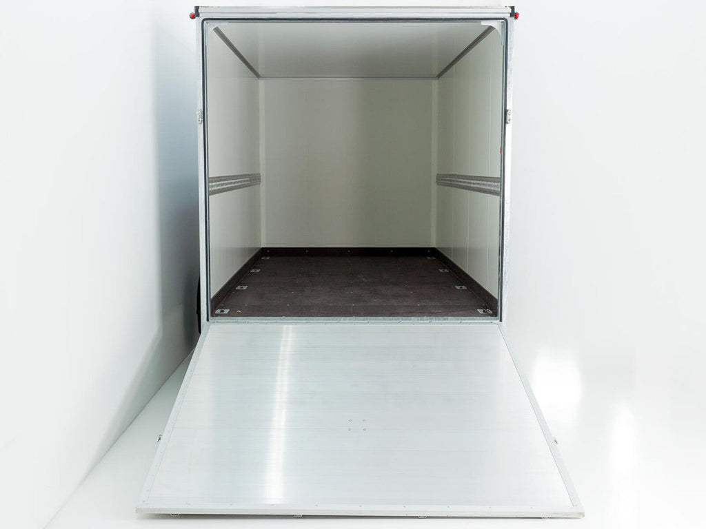Vezeko Kofferanhänger 204x405cm Höhe:205cm 2,7t|Rampe|silber-Neu