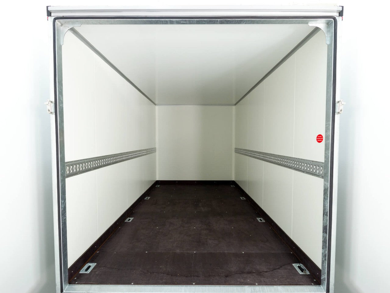 Vezeko Kofferanhänger 204x405cm Höhe:205cm 2,7t|Rampe|silber-Neu