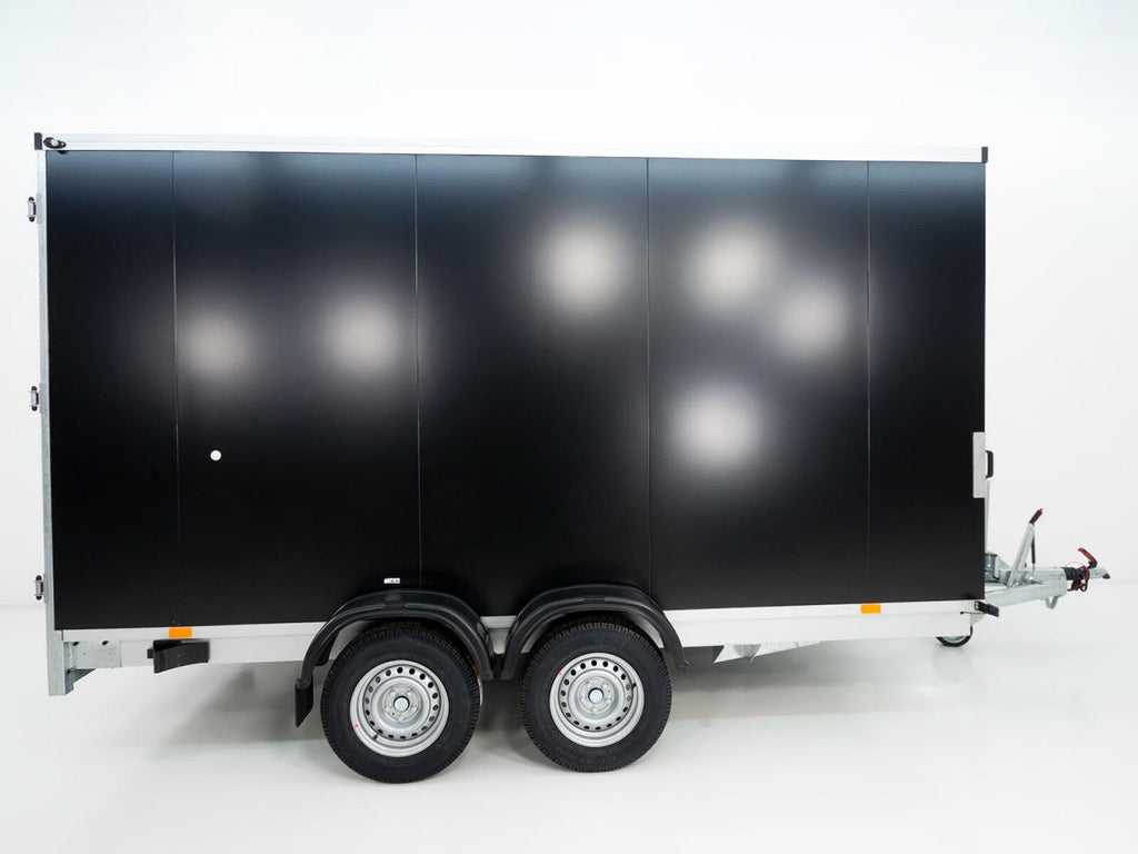 Vezeko Kofferanhänger 204x405cm Höhe:205cm 2,7t|schwarz-Neu