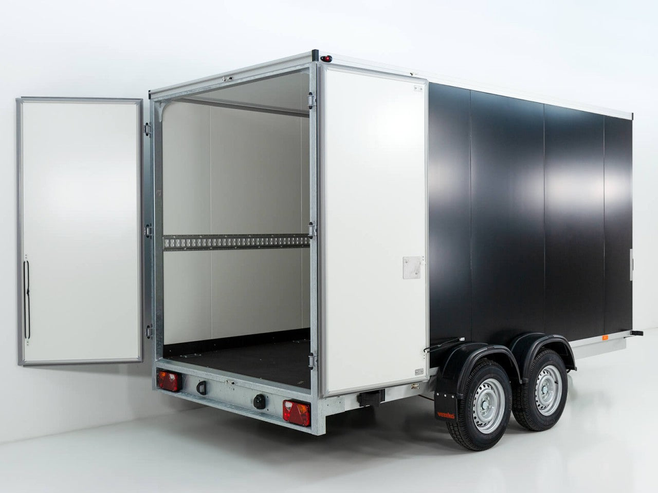 Vezeko Kofferanhänger 204x405cm Höhe:205cm 2,7t|schwarz-Neu