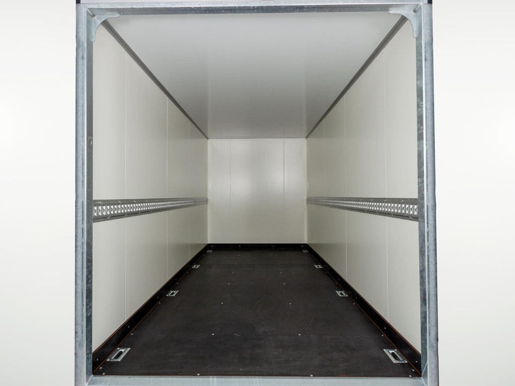 Vezeko Kofferanhänger 184x405cm Höhe:205cm 2,7t|Rampe|schwarz-Neu