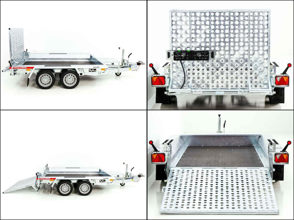 Temared Baumaschinenanhänger Builder 153x260cm 2,7t|Rampe-Neu