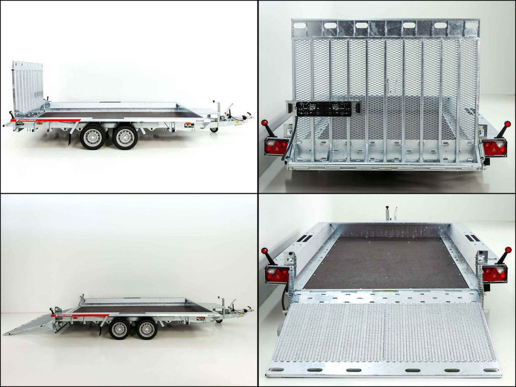 Temared Baumaschinenanhänger Builder 183x400cm 3,5t|Rampe-Neu