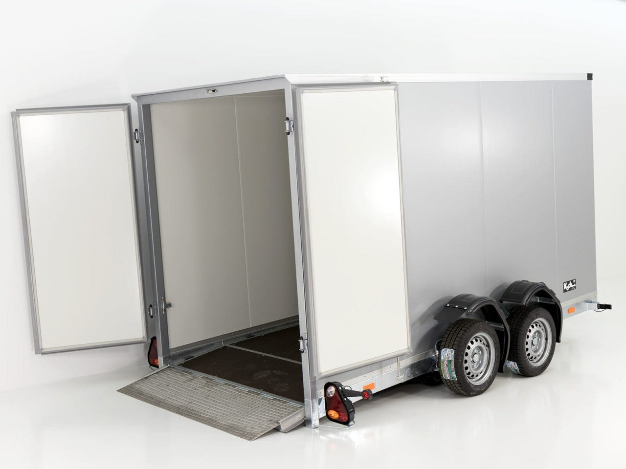Vezeko Koffer-Absenkanhänger 157x344cm Höhe:190cm 2,7t|schwarz-Neu