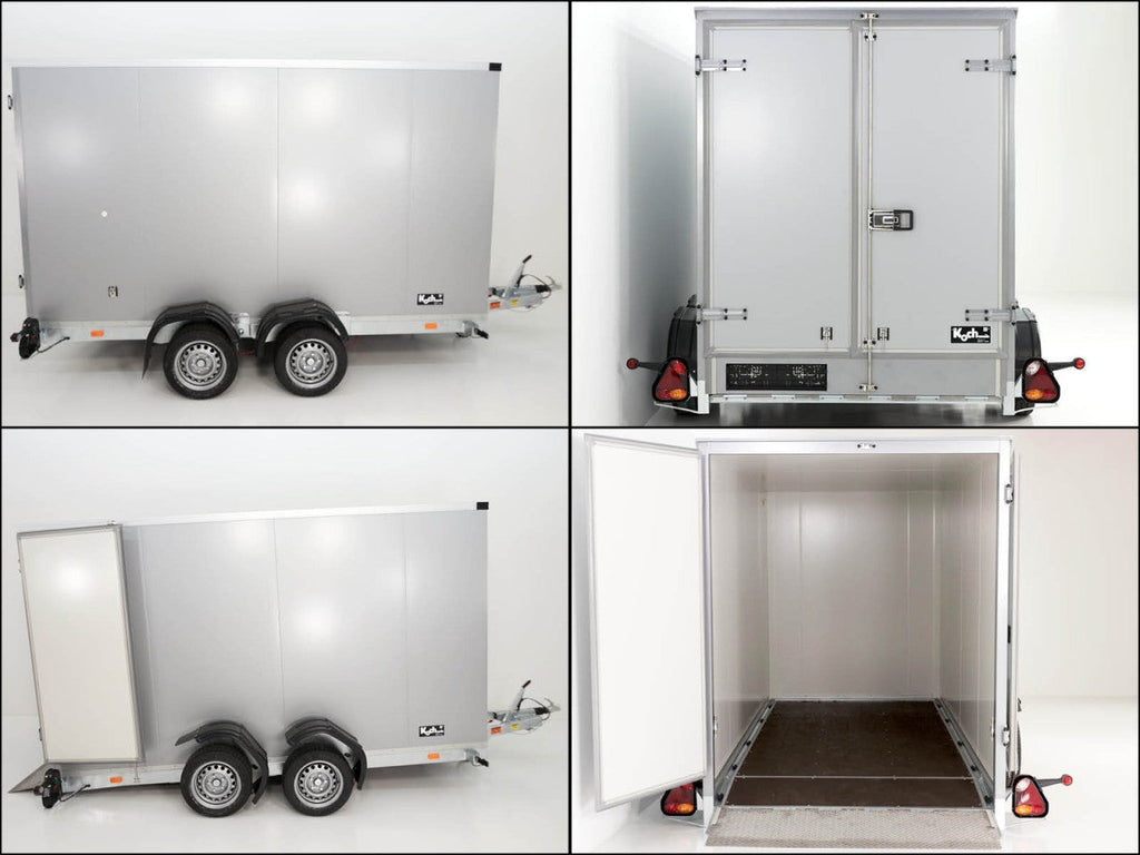Vezeko Koffer-Absenkanhänger 157x344cm Höhe:210cm 2,7t|schwarz-Neu