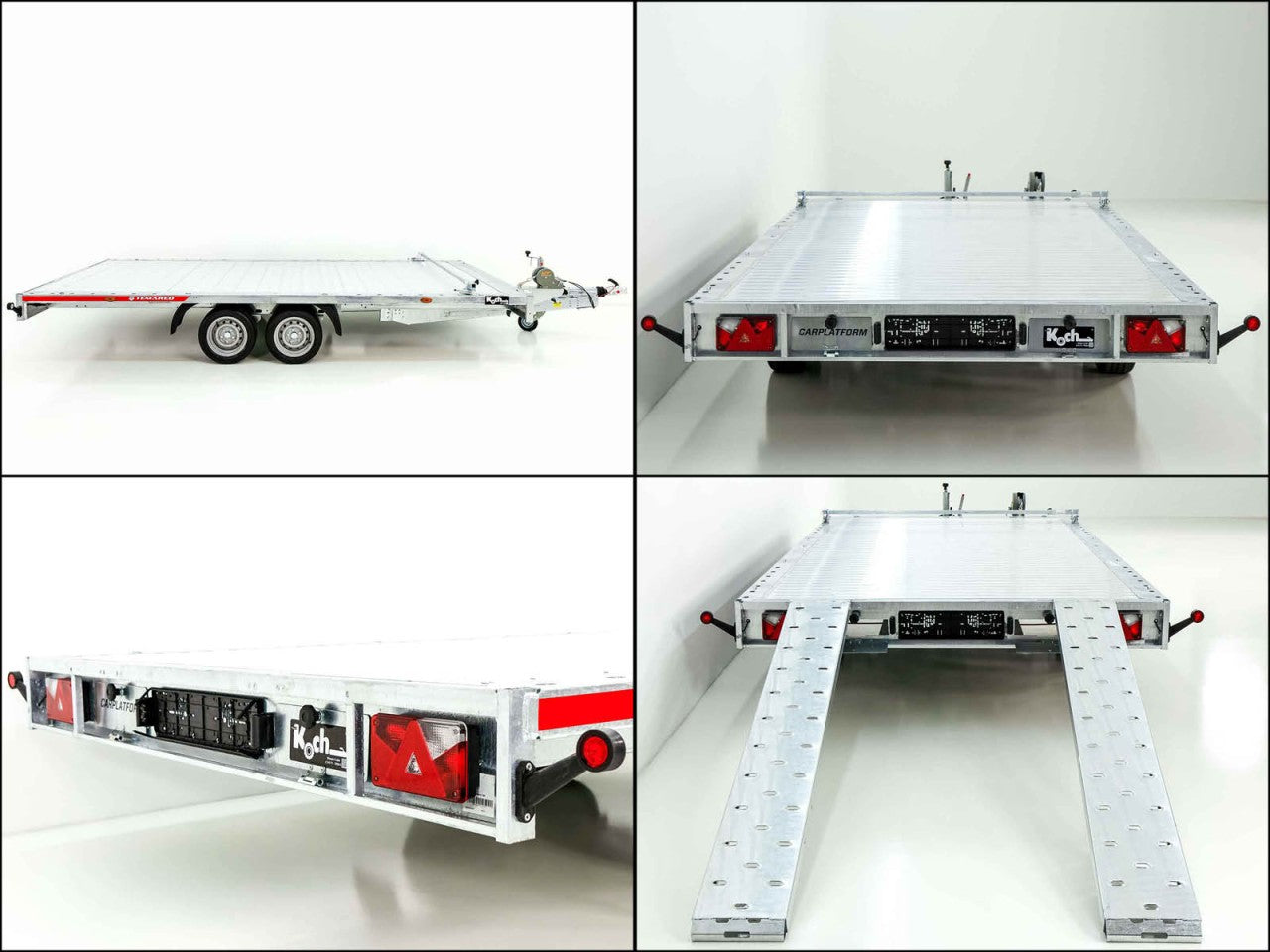Temared Autotrailer CARLU 4521-S Aluboden 215x450cm 3,5t-Neu
