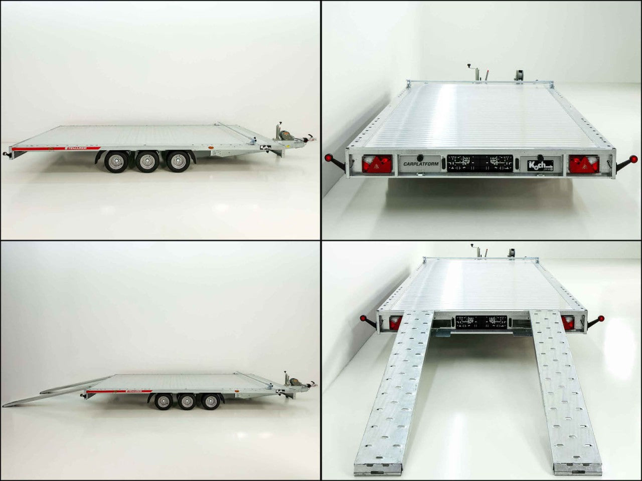 Temared Autotrailer CARLU 6021-S Aluboden 215x600cm 3,5t-Neu