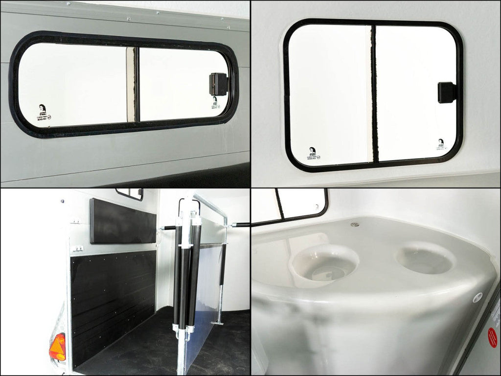 Cheval Liberte Pferdeanhänger GOLD 3|Premium|Pullman 2|Sattelkammer|blau-Neu