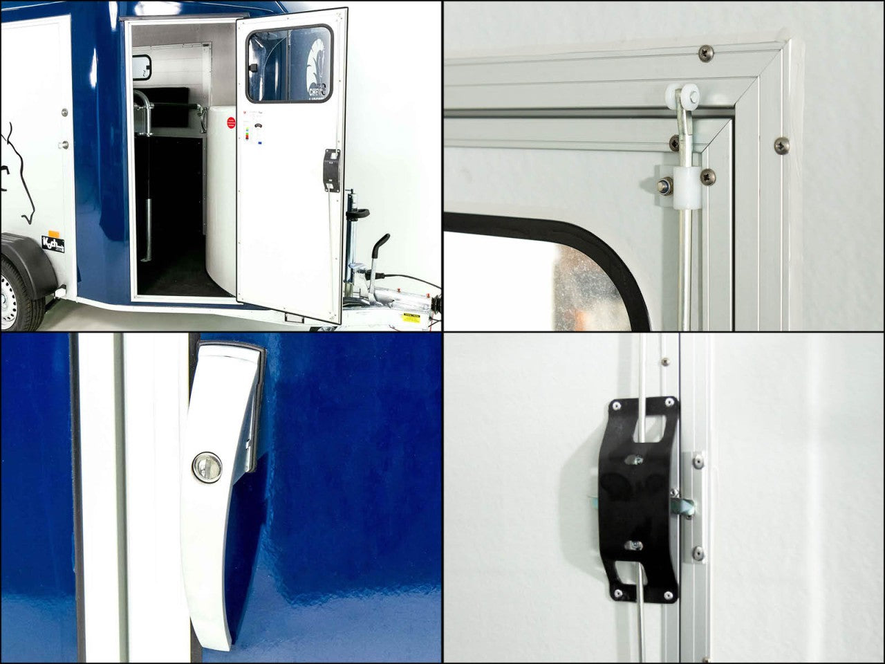 Cheval Liberte Pferdeanhänger GOLD 3|Premium|Pullman 2|Sattelkammer|blau-Neu