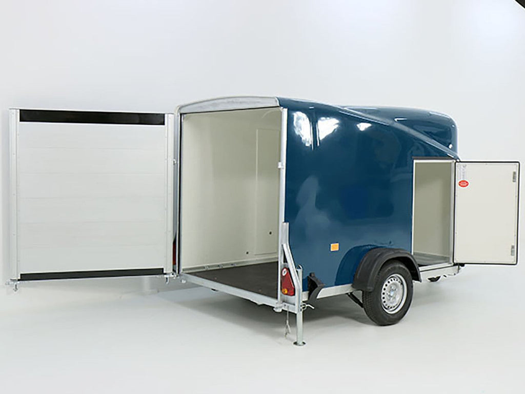 Debon Kofferanhänger Cargo 1300 Vollpoly 150x290cm H:160cm|Tür|blau-Neu