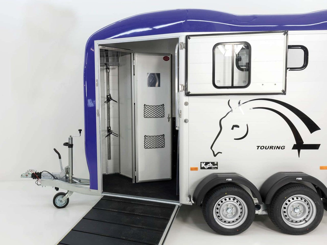 Cheval Liberte Pferdeanhänger Touring Country|Sattelkammer|Frontausstieg|blau-Neu