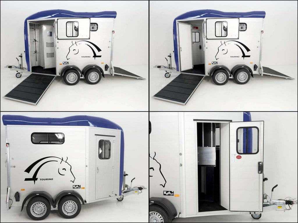 Cheval Liberte Pferdeanhänger Touring Country|Sattelkammer|Frontausstieg|blau-Neu