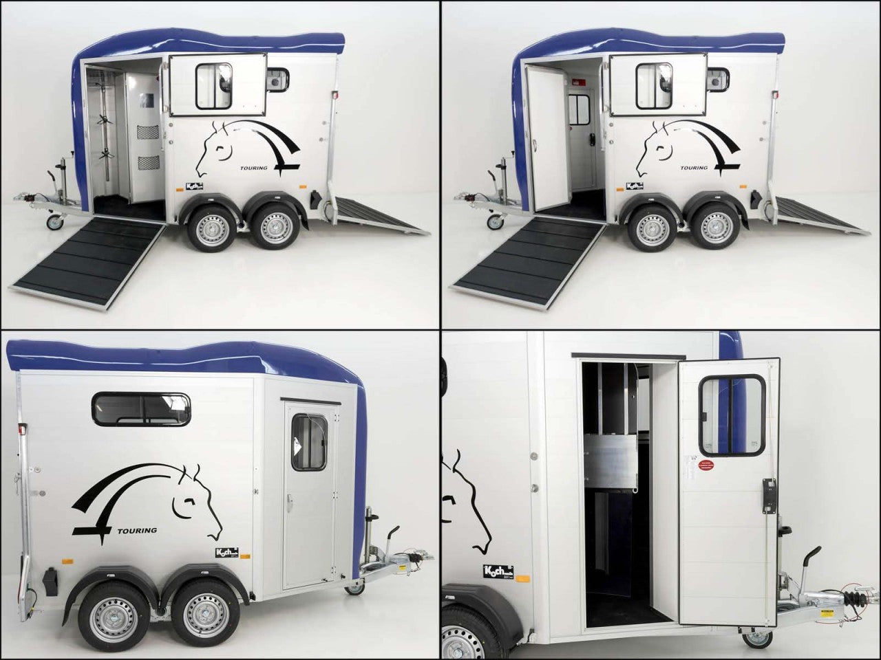 Cheval Liberte Pferdeanhänger Touring Country|Sattelkammer|Frontausstieg|blau-Neu