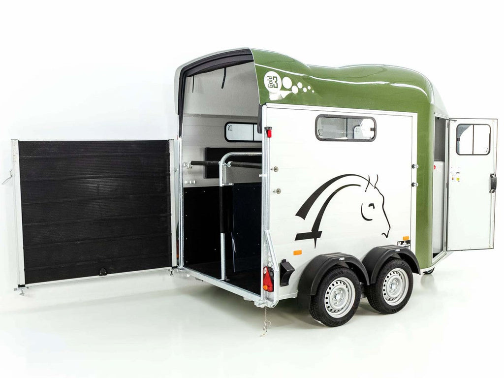 Cheval Liberte Pferdeanhänger GOLD 3|Pullman 2|Sattelkammer|olivgrün-Neu