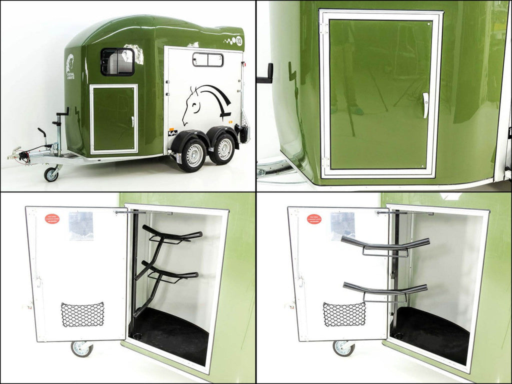 Cheval Liberte Pferdeanhänger GOLD 3|Pullman 2|Sattelkammer|olivgrün-Neu