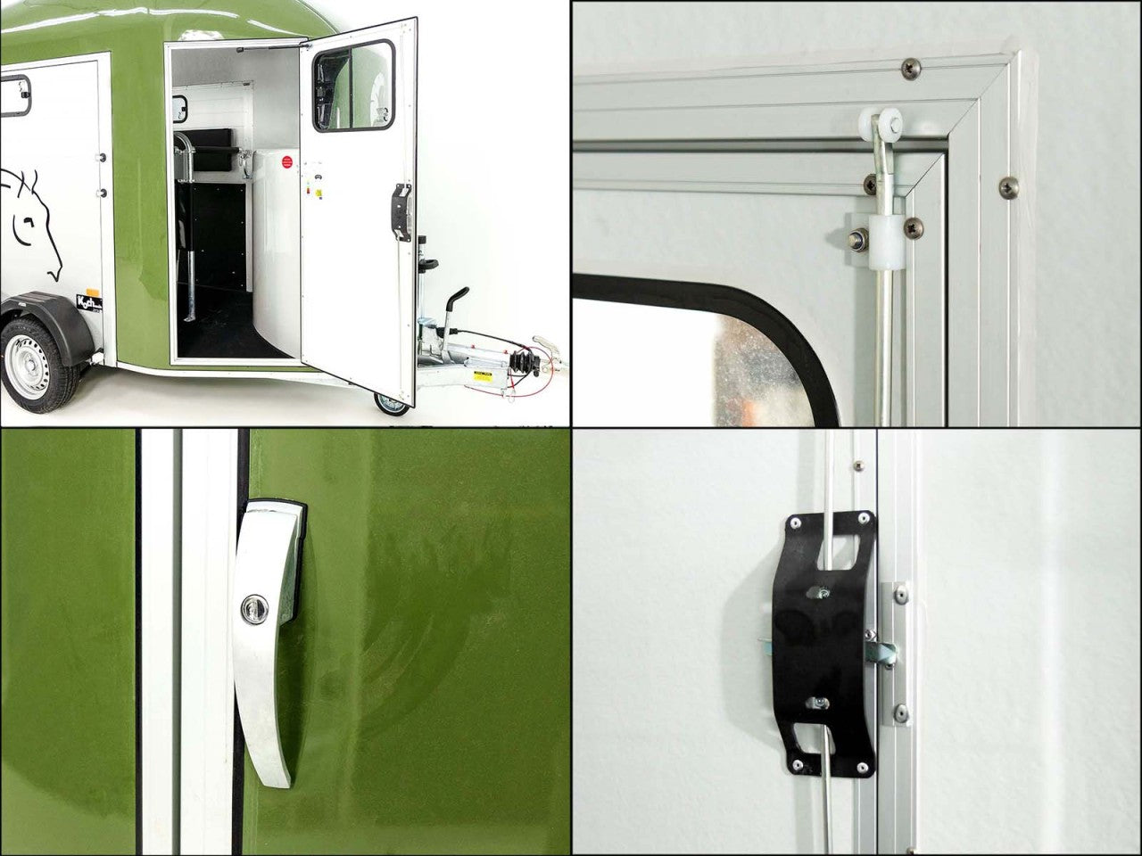Cheval Liberte Pferdeanhänger GOLD 3|Pullman 2|Sattelkammer|olivgrün-Neu