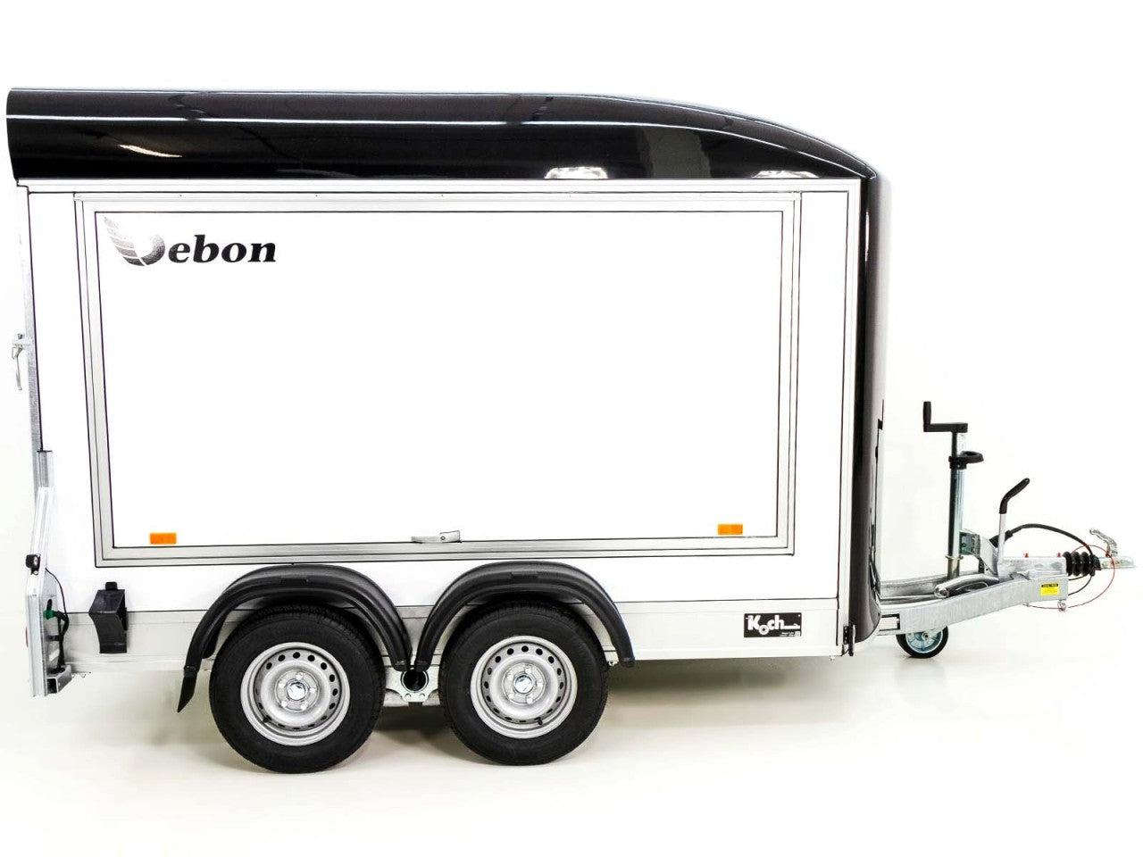 Debon Kofferanhänger C500 Sandwich 164x300cm H:200cm 2,0t|Alu|Polybug|Tür|schwarz-Neu