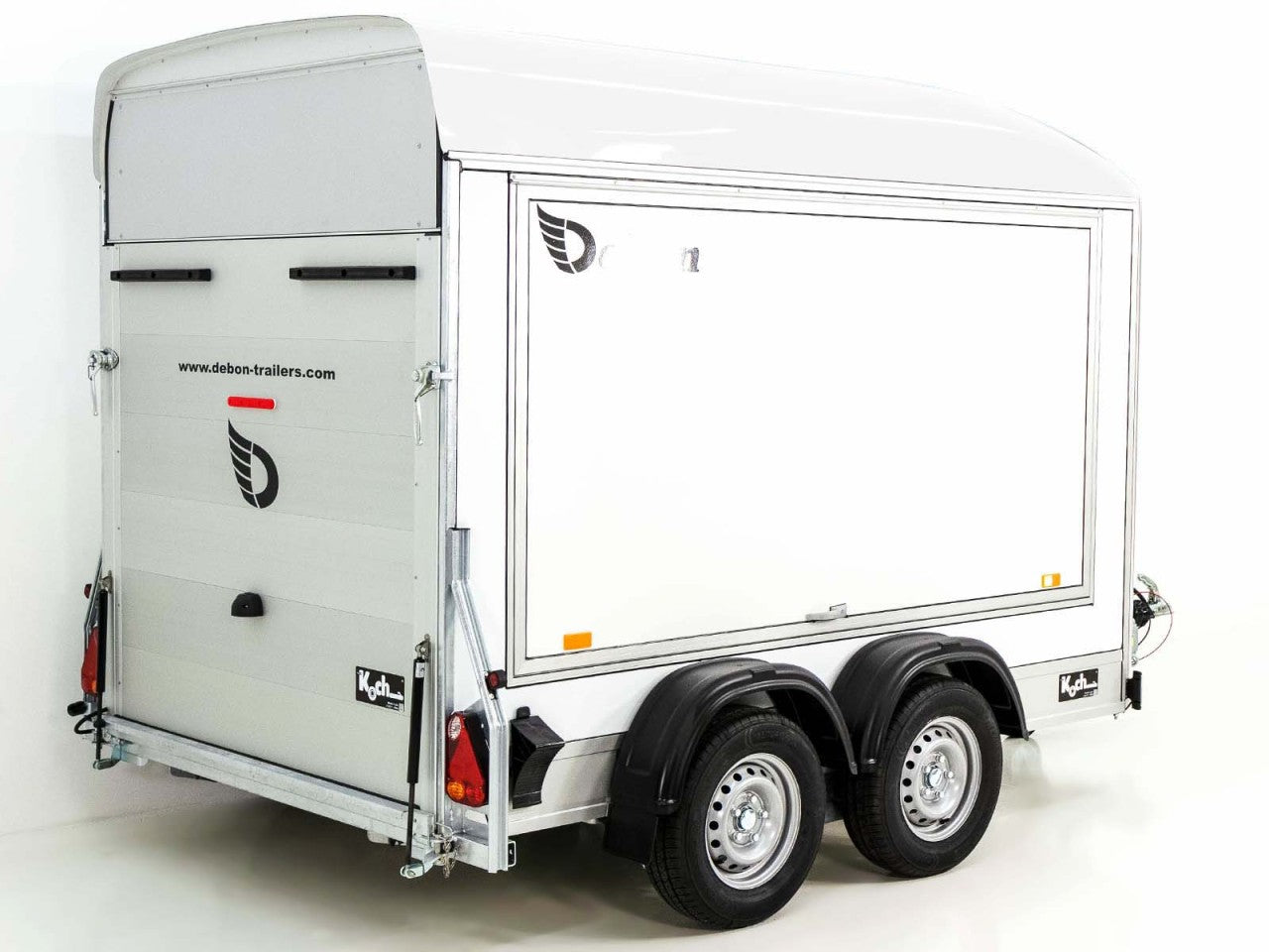 Debon Kofferanhänger C500 Sandwich 164x300cm H:200cm 2,0t|Alu|Polybug|Tür|weiß-Neu