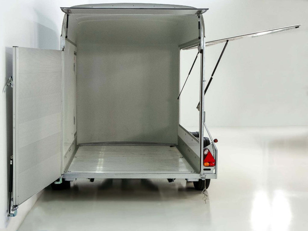 Debon Kofferanhänger C500 Sandwich 164x300cm H:200cm 2,0t|Alu|Polybug|Tür|weiß-Neu