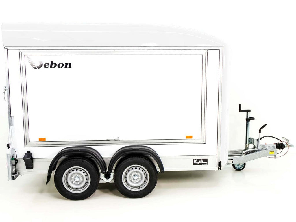 Debon Kofferanhänger C500 Sandwich 164x300cm H:200cm 2,0t|Alu|Polybug|Tür|weiß-Neu