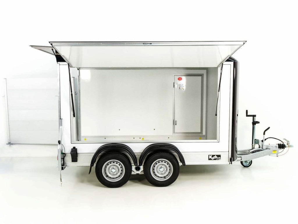 Debon Kofferanhänger C500 Sandwich 164x300cm H:200cm 2,0t|Alu|Polybug|Tür|weiß-Neu