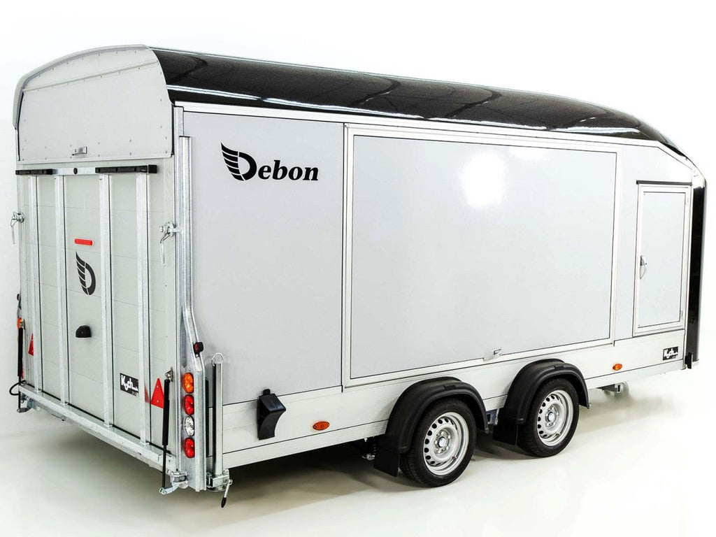 Debon Kofferanhänger Roadster C1000 200x500x200cm 3,5t schwarz | E-Winde |Erhöhungsrampen-Neu