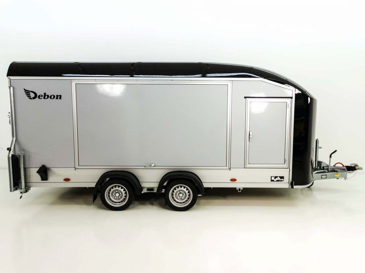 Debon Kofferanhänger Roadster C1000 200x500x200cm 3,5t schwarz | E-Winde |Erhöhungsrampen-Neu